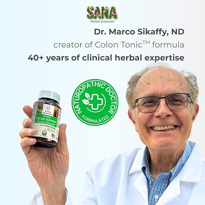Natural Stool Softener - Safe for Daily Use, Postpartum | Ultra Gut Daily Colon Cleanse, Constipation Relief for Adult and Senior Women & Men | 60 Herbal Laxative Pills | Sana Herbal
