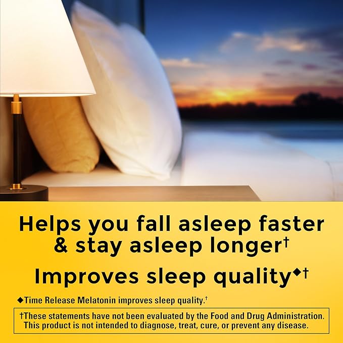Nature Made Time Release Melatonin Gummies 10mg per Serving, Maximum Strength Dosage Sleep Aid for Adults, 100% Drug Free, 60 Gummies, 30 Day Supply
