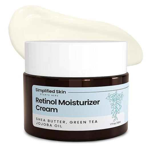 Retinol Cream for Face – 2.5% Retinol Moisturizer for Fine Lines, Firming & Collagen Boost – Anti-Aging Night Wrinkle Cream with Hyaluronic Acid – 1.7 Oz