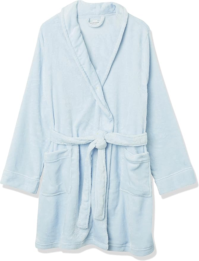 Amazon Essentials Women's Mid-Length Plush Robe (Available in Plus Size)