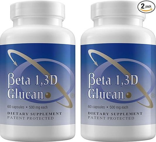 Transfer Point Immune Support Supplement Highly Purified Beta 1,3D Glucan (Pack of 2-500 mg b-glucan Fiber per Capsule)
