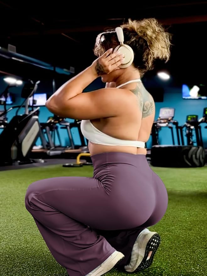 YEOREO Workout Leggings Womens No Front Seam Straight Leggings 29" / 31.5" / 33" High Waist Buttery Eddiy Gym Yoga Pants