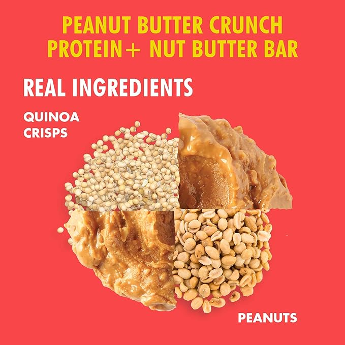 B.T.R Nation Vegan Keto Plant Based High Protein & HIgh Fiber Bars - Peanut Butter Crunch Protein+ | 12 Bars | Low Carb & GF, Free of Sugar Alcohols, Dairy, Soy, with Powerful Superfoods!