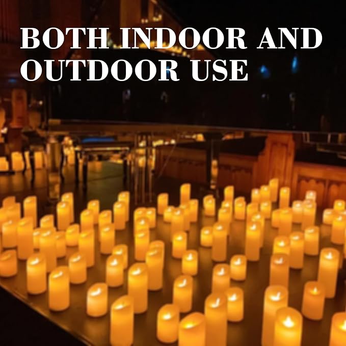 72-Pack LED Flameless Candles with Remote Control -Flickering Flameless Candles-Remote Timer Perfect for Wedding Parties, and Special Occasions(Three Sizes)