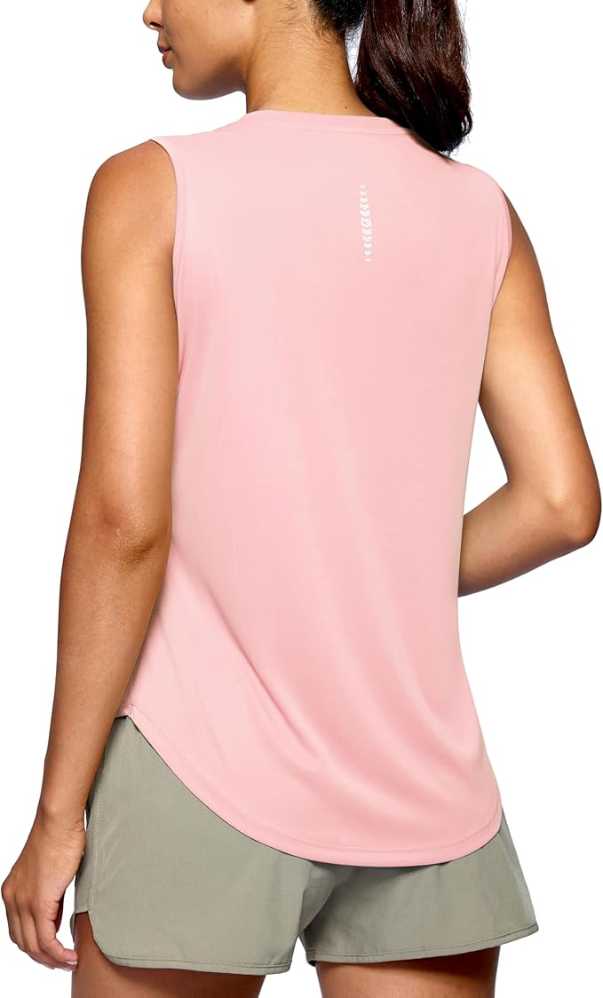 G Gradual Women's Workout Tank Tops Lightweight Sleeveless High Neck Athletic Shirts for Running Gym Tennis Pickleball