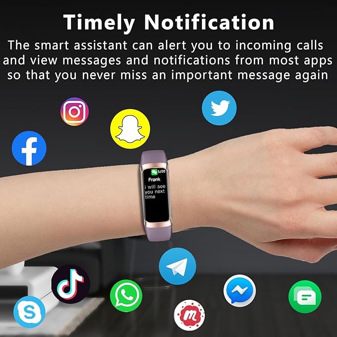 Fitness Tracker with 24/7 Heart Rate Blood Oxygen Sleep Monitor,Activity Tracker with 1.1" AMOLED Touch Color Screen, Multiple Sport Modes Step Counter,IP68 Waterproof for Women Men