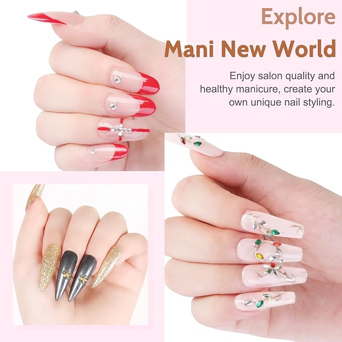 Lavender Violets Gel Nail Polish Kit with U V Light, 45 Colors Gel Polish Nail Set with Base and Matte & Glossy Top Coat Soak Off All Season Essential Manicure Tools Gifts for Women Easter LA00