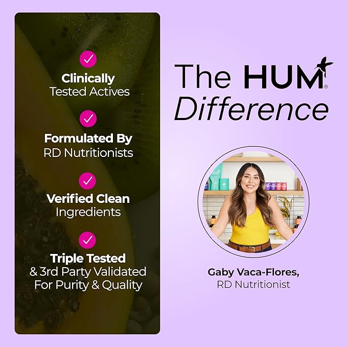HUM Turn Back Time Turmeric Supplement for Youthful Looking Skin Support with Green Tea Extract, Lutein & Polyphenols, Skin Care Aging & Collagen Support Capsules for Even Tone, 60 Vegan Capsules