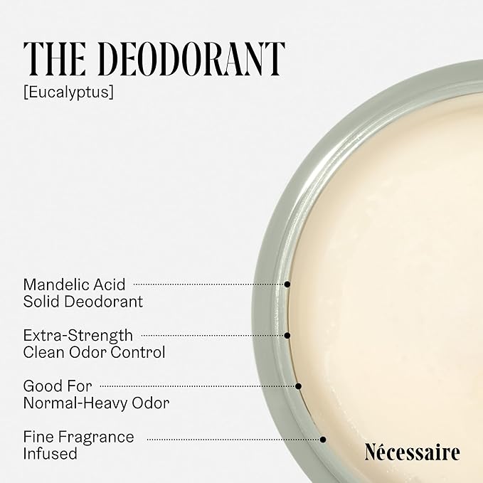 Nécessaire Eucalyptus Body Essentials Set – Travel-Size Body Wash, Body Lotion + Deodorant | For Women + Men | Dermatologist-Tested. Hypoallergenic. Vegan | Aluminum-Free Deodorant