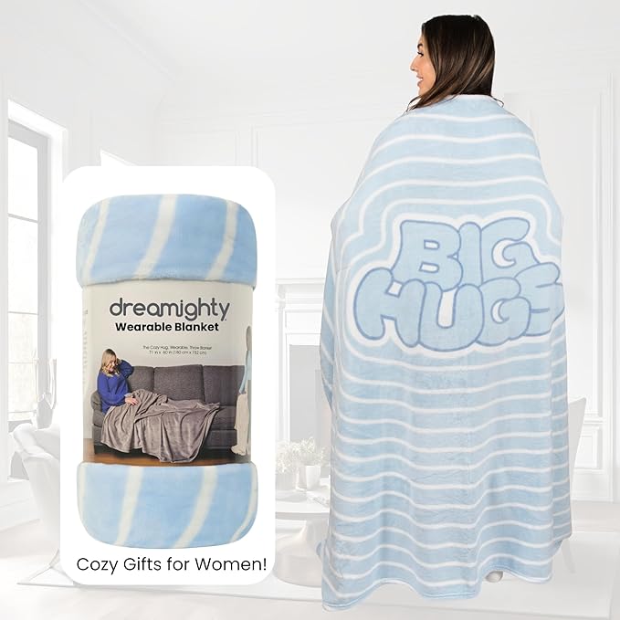 Wearable Blankets for Women, Adult Wearable Blanket Men, Top Christmas Gifts for Women, Wife Birthday Gift Ideas