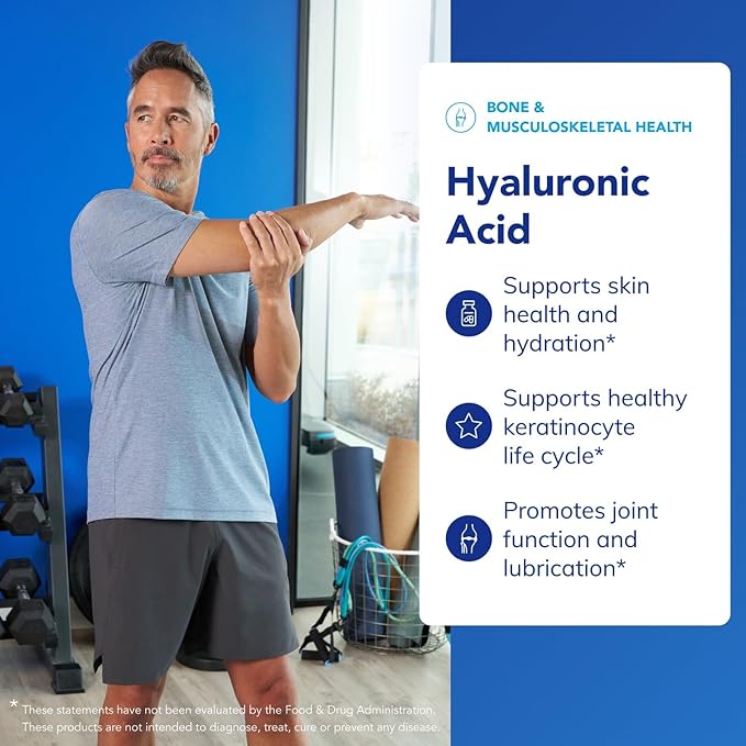 Pure Encapsulations Hyaluronic Acid - for Skin Hydration, Joint Lubrication & Joint Health* - Effective Absorption - Gluten Free - Vegan & Non-GMO - 180 Capsules