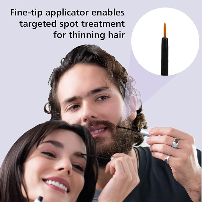 DABALASH Men Professional Facial Hair, Eyelash & Brow Growth Serum with Castor Oil – Promotes the Appearance of Naturally Longer, Fuller, Thicker & Stronger Hair – 0.18 oz