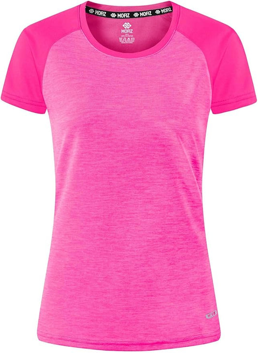 MoFiz Women's Short Sleeve UPF 50+ Sun Protection Sports T-Shirt Quick Dry Running Workout Athletic Tee Top