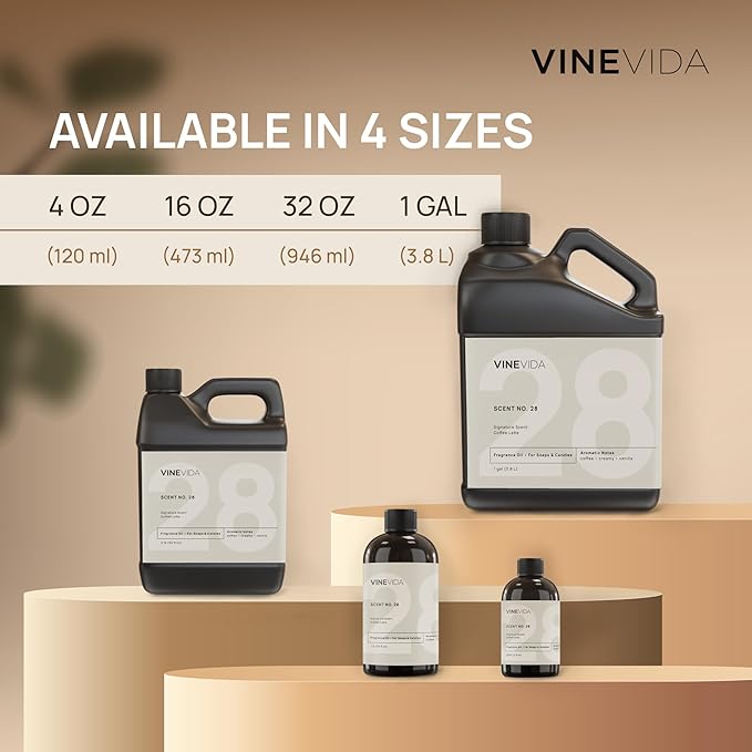 VINEVIDA [128 Fl Oz] Scent NO. 1109 Fragrance Oil for Cold Air Diffusers, Aromatic Notes of Floral Green Musk, Essential Oils for Diffuser Oil Refill & Air Freshener Room Spray