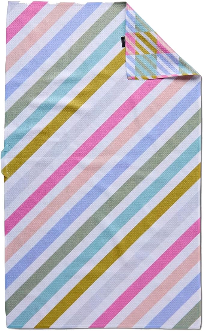 GEOMETRY Spring Kitchen Towels - Double Sided, Quick Dry Microfiber Cloth - Spring & Summer Dish Towels for Kitchen Drying - Premium Quick Dry Towel - Dancy, 18" x 30" - 1-Pack