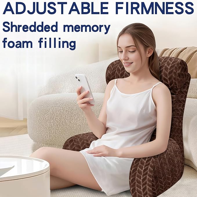 Back Pillow for Bed Sitting Up, Reading Pillow, Extra Large Arm Pillows for Adults for Back Support,Bed Pillow for Sitting up for Watching TV/Gaming/Relaxing