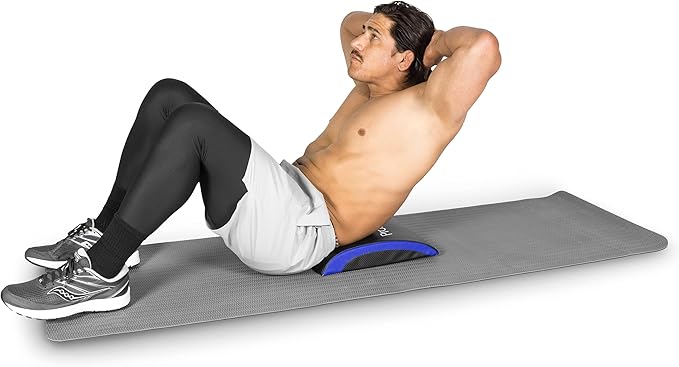 ProsourceFit Abdominal AB Mat 15" x 12" High Density Core Trainer, Black/Yellow