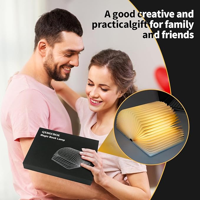 Novelty 3D Dragon Embossed Magic Book Lamp,Personalized Night Light,Sleep aid Machine,Sound Machine for Sleeping， Unique Gifts