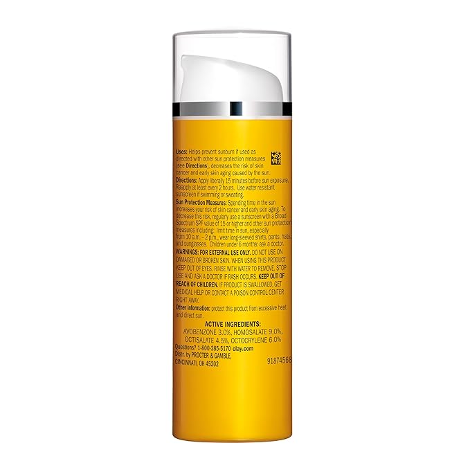 Olay Vitamin C Hydrating moisturizer with sunscreen, SPF 30, 1.7 Oz