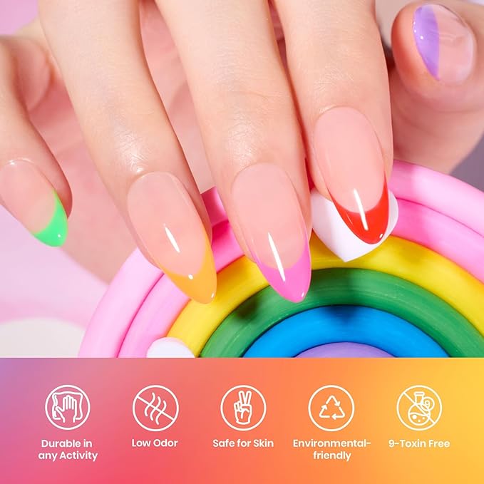 Beetles Summer Gel Nail Polish Set Green Pink Blue Glitter Nude Manicure Kit 23 Pcs 20 Colors Gifts for Women with Base Matte Glossy Top Coat Uv Lamp Needed Rainbow Magic