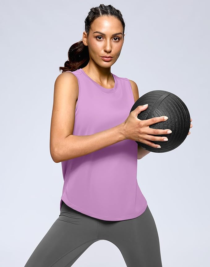 G Gradual Women's Workout Tank Tops Lightweight Sleeveless High Neck Athletic Shirts for Running Gym Tennis Pickleball