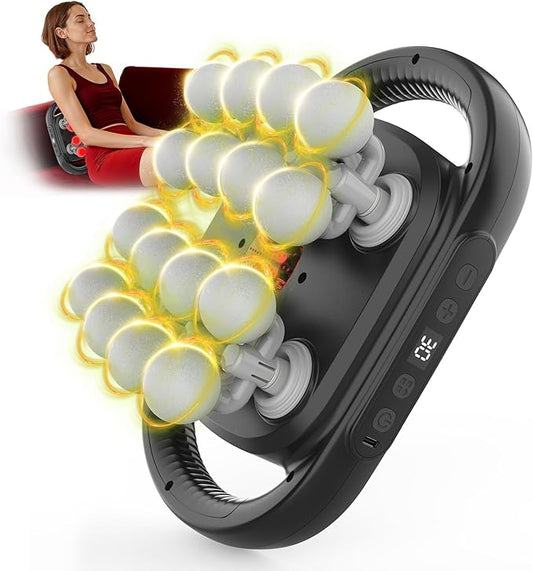 16 Head Massage Gun Set, Muscle Relaxation Massage Suitablefor Back Leg and Foot Muscle Relaxation, Deep Tissue Massage Gun,Portable 30-SpeedSettings, (with 16 Gray Massage Heads)