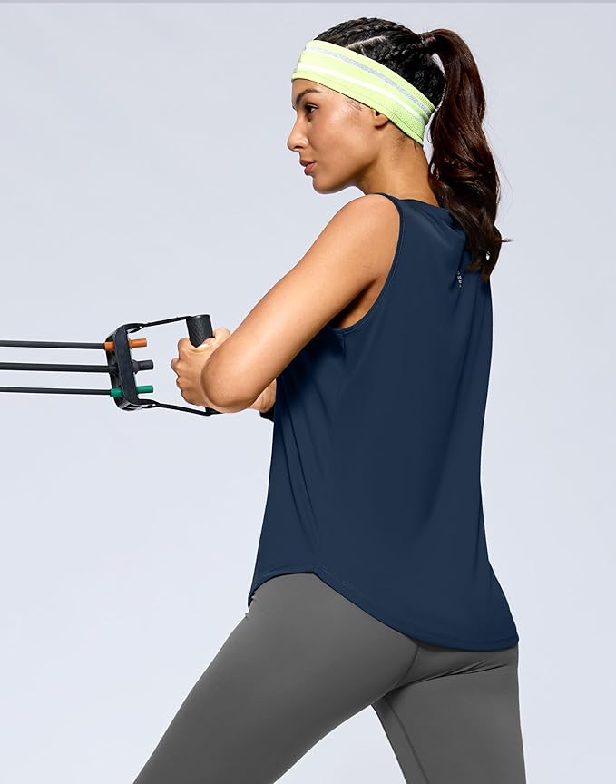 G Gradual Women's Workout Tank Tops Lightweight Sleeveless High Neck Athletic Shirts for Running Gym Tennis Pickleball