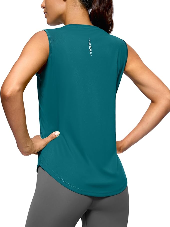 G Gradual Women's Workout Tank Tops Lightweight Sleeveless High Neck Athletic Shirts for Running Gym Tennis Pickleball