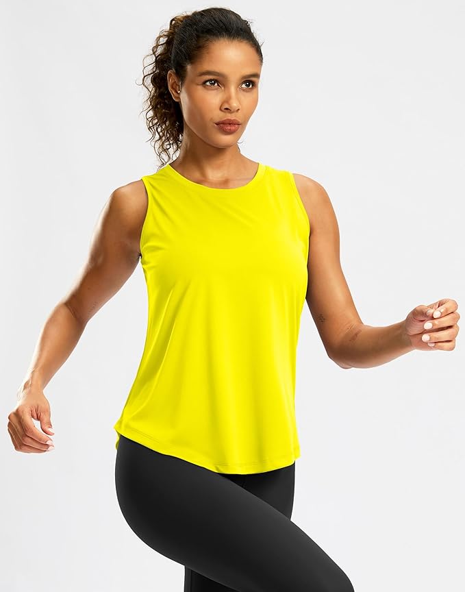 G Gradual Workout Tank Top for Women Sleeveless Athletic Yoga Tops High Neck Quick Dry Running Tennis Sports Shirts for Women