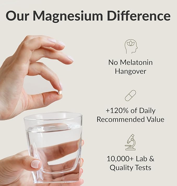 BIOptimizers Magnesium Breakthrough Complex Supplement with 7 Forms of Mg: Glycinate, Malate, Citrate, and More - Natural Support for Sleep and Cognitive Function - 60 Capsules- Calming Vitamins