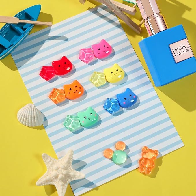 Double Rhythm 6 Pcs 15 ML Gel Polish Set Same Color Same Bottle Soak Off Gel Polish Kit Nail Art Manicure Salon DIY at Home for Women (Pastel Red Pink Orange Yellow Green-T6-11)