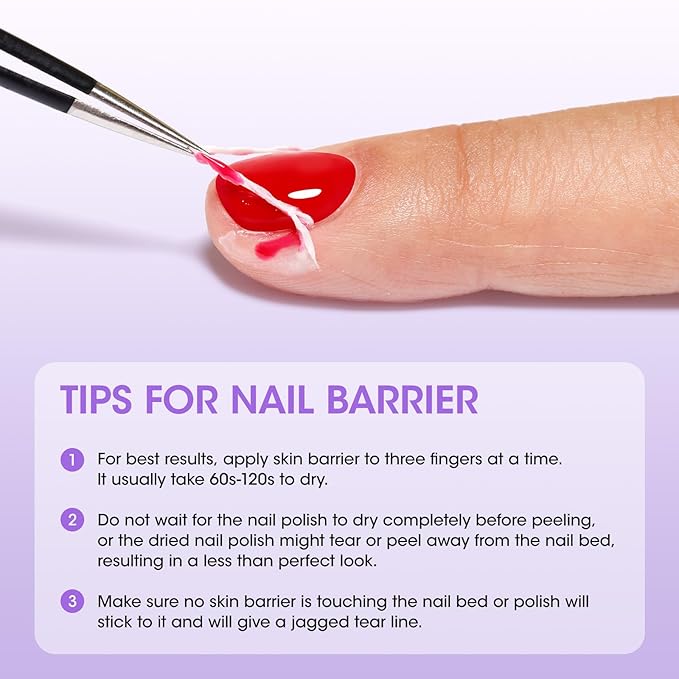 Gellen Gel Nail Polish Remover Kit - Gel Polish Remover and Latex Tape Peel Off Liquid, Gel Remover for Nails in 3-5 Minutes, Gel Remover Kit Cuticle Guard for Nail Art Liquid Latex Barrier Protector