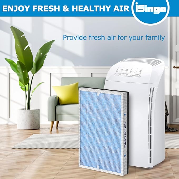 MSA3 Replacement Filter, Compatible with Membrane Solutions MSA3/MSA3S Air Purifier,【Upgraded】3-in-1 Filter, 2-Pack - Standard Version