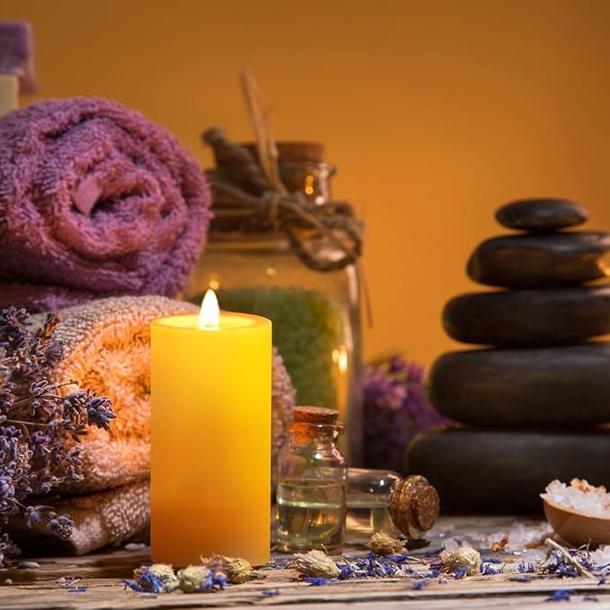 Natural Beeswax Pillar Candles,140 Hours Long Burning Pure Beeswax Candles Bulk,Unscented Bees Wax Candle for Home,Prayer,Dripless Smokeless Organic 100% Pillar Candles 2x4in-4pack