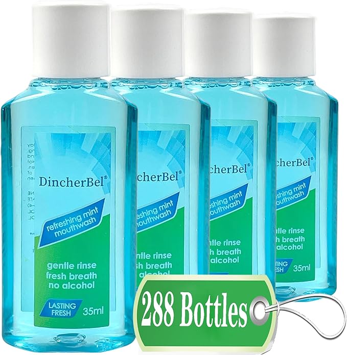 Mouthwash Travel Size, Portable Original Mint Mini Mouthwash Bulk, 35ml/1.2oz (288Pack, Mint)