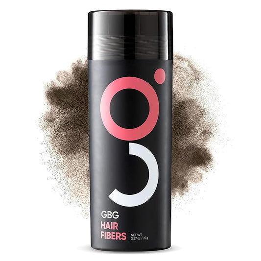 GBG Hair Fibers for Thinning Hair & Bald Spots (Medium Brown) - 25g Bottle - Conceals Hair Loss - Instant Cover Up & Volume in 30 Seconds, Hair Powder for Women & Men - Cruelty Free