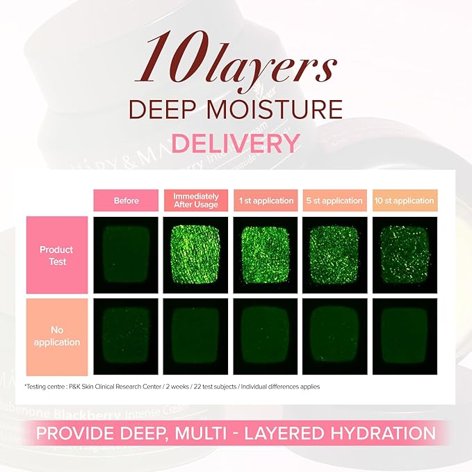 Mary&May Idebenone Blackberry Cream | Antioxidant Korean Moisturizer with 5 Ceramides & Hyaluronic Acid | Skin Barrier Repair & 48H Hydration | For All Skin Types (70g/2.46oz)