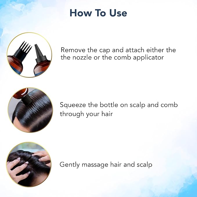 Botanic Hearth 100% Pure Rosemary Oil For Hair Growth | Infused with Biotin, Jojoba, Castor Oil | Hair Oil Repairs Dry Damaged Hair, Strengthening, Healthier - Hair Tonic, 6.7 fl oz (pack of 2)