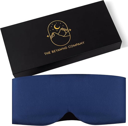 Mulberry Silk Eye Masks for Sleep (Navy Blue)