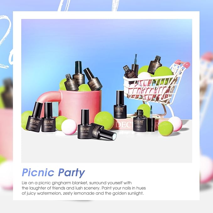 ROSALIND Chameleon Gel Polish - 12 Colors Aurora Shimmer Gel Nail Polish Set Multicolor Gradient Effect Soak Off UV Set Sparkle Chrome Nail Art Collection Manicure Gift for Women