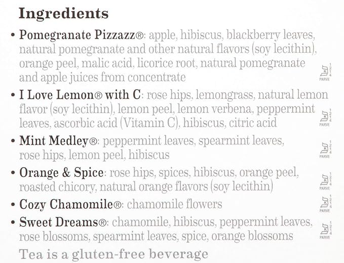 Bigelow Tea Assorted Herbal Tea Variety, Caffeine Free Tea with Mint, Lemon, Chamomile, Orange or Herbal Teas, 18 Count Box (Pack of 6), 108 Total Tea Bags (Packaging and Flavor Assortment May Vary)