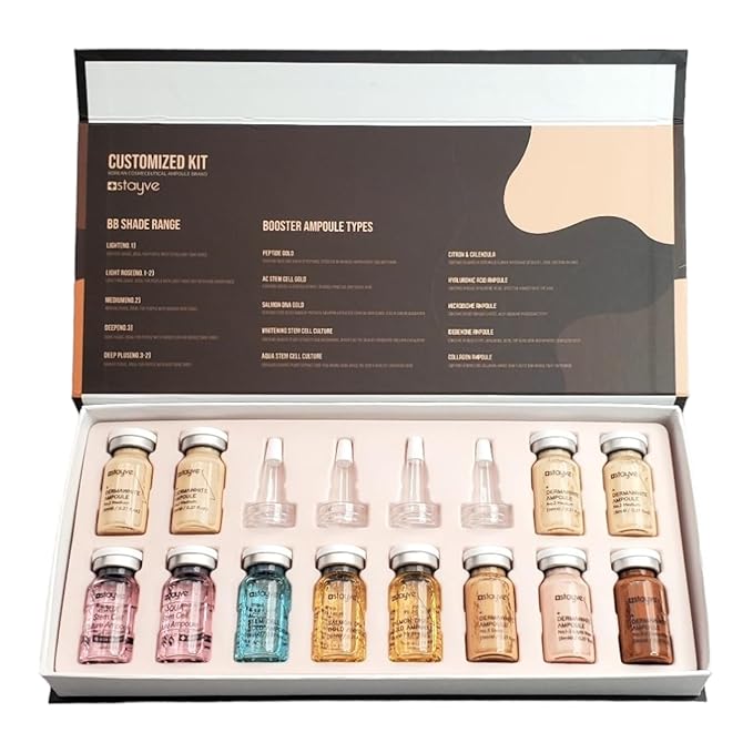 Stayve BB Shine Glow Customized Kit Booster and Pigments Mix - 12 Vials