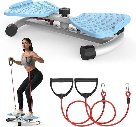 Ab Twister Board, Waist Twisting Machine for Exercise, Waist Trainer for Core Abs Exercise, Home Gym Workout Equipment for Women, Noiseless, 300 lbs Capacity