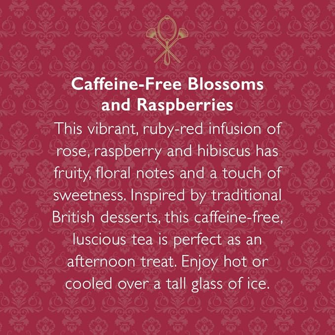 The Republic of Tea Downton Abbey Premium English Rose Tea, 36 Tea Bags, Rose Hibiscus, Caffeine Free