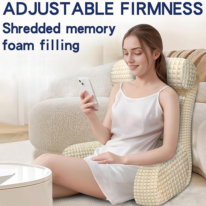 Back Pillow for Bed Sitting Up, Reading Pillow, Extra Large Arm Pillows for Adults for Back Support,Bed Pillow for Sitting up for Watching TV/Gaming/Relaxing