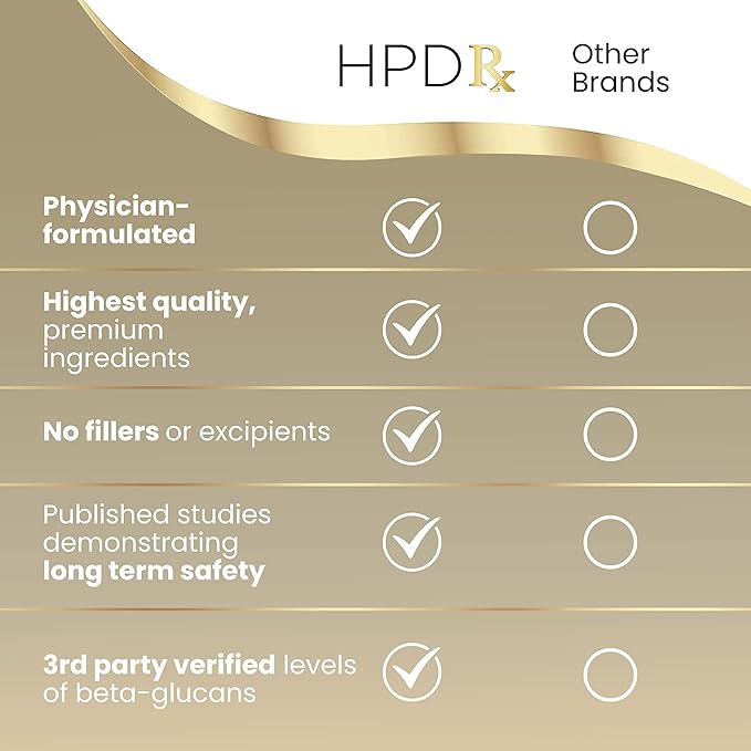 HPD Rx Premium AHCC & Shiitake Mushroom 1100 mg per Serving Supplement, Natural Immunity Booster, Maintains Natural Killer Cell Activity | AHCC is Proven in 30+ Studies | 90-Day Supply, 3-Pack