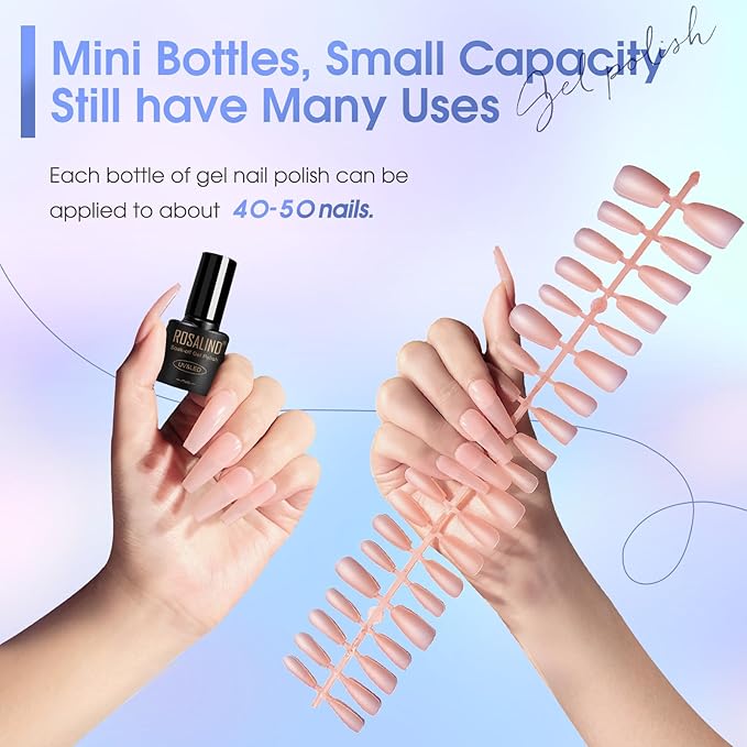 ROSALIND Chameleon Gel Polish - 12 Colors Aurora Shimmer Gel Nail Polish Set Multicolor Gradient Effect Soak Off UV Set Sparkle Chrome Nail Art Collection Manicure Gift for Women