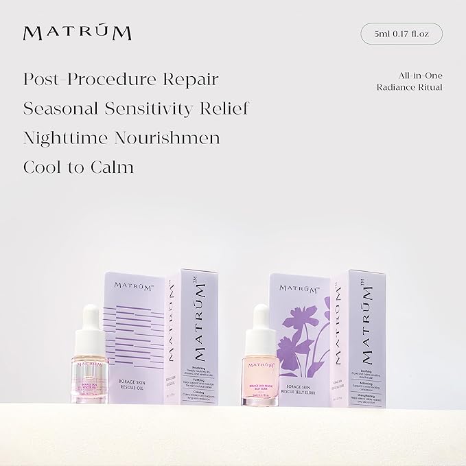 MINI Discovery & Travel Size Set - 4 x Mini Face oil for Deep Repair & Radiance Boost &Firming