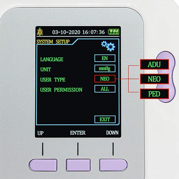 CONTEC Fully Automatic Upper Arm Blood Pressure Monitor 3 Mode 4 Cuffs Without Adapter Electronic Sphygmomanometer
