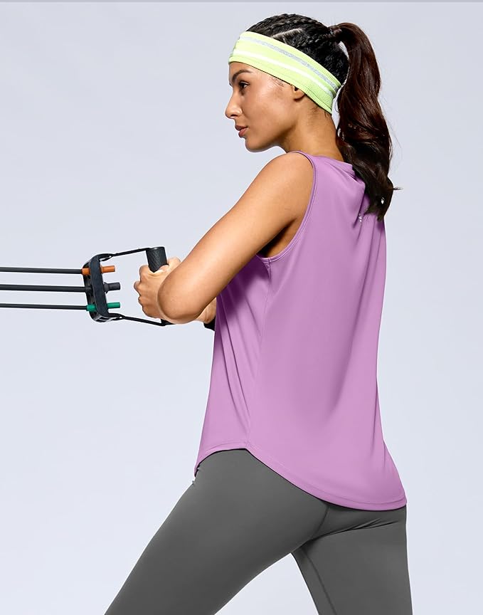 G Gradual Women's Workout Tank Tops Lightweight Sleeveless High Neck Athletic Shirts for Running Gym Tennis Pickleball